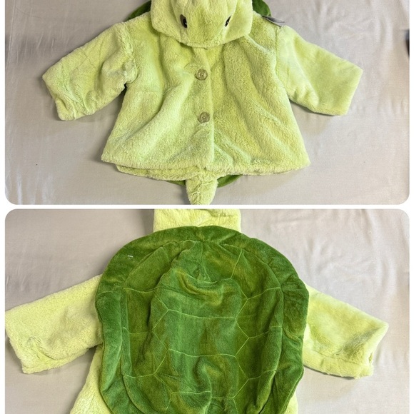 Bearington Baby - NWT - Cozy Green Kids turtle jacket/costume - Picture 5 of 7